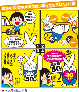 愛車をG-CROSSで買い取ってもらいたい！編