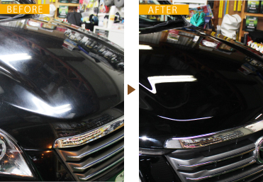 ボディーガラスコーティングビフォーアフター